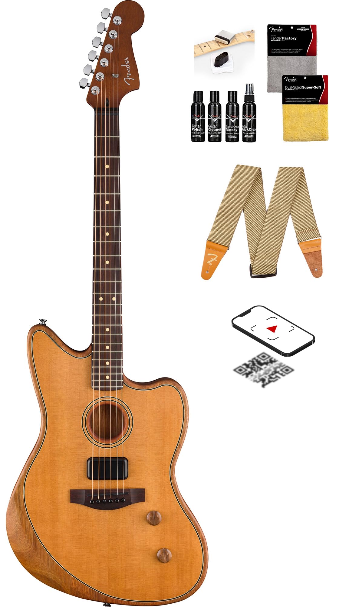 ギター Fender Acoustasonic Standard Jazzmaster Amazon.com: Fender Acoustasonic Standard Jazzmaster - Aged