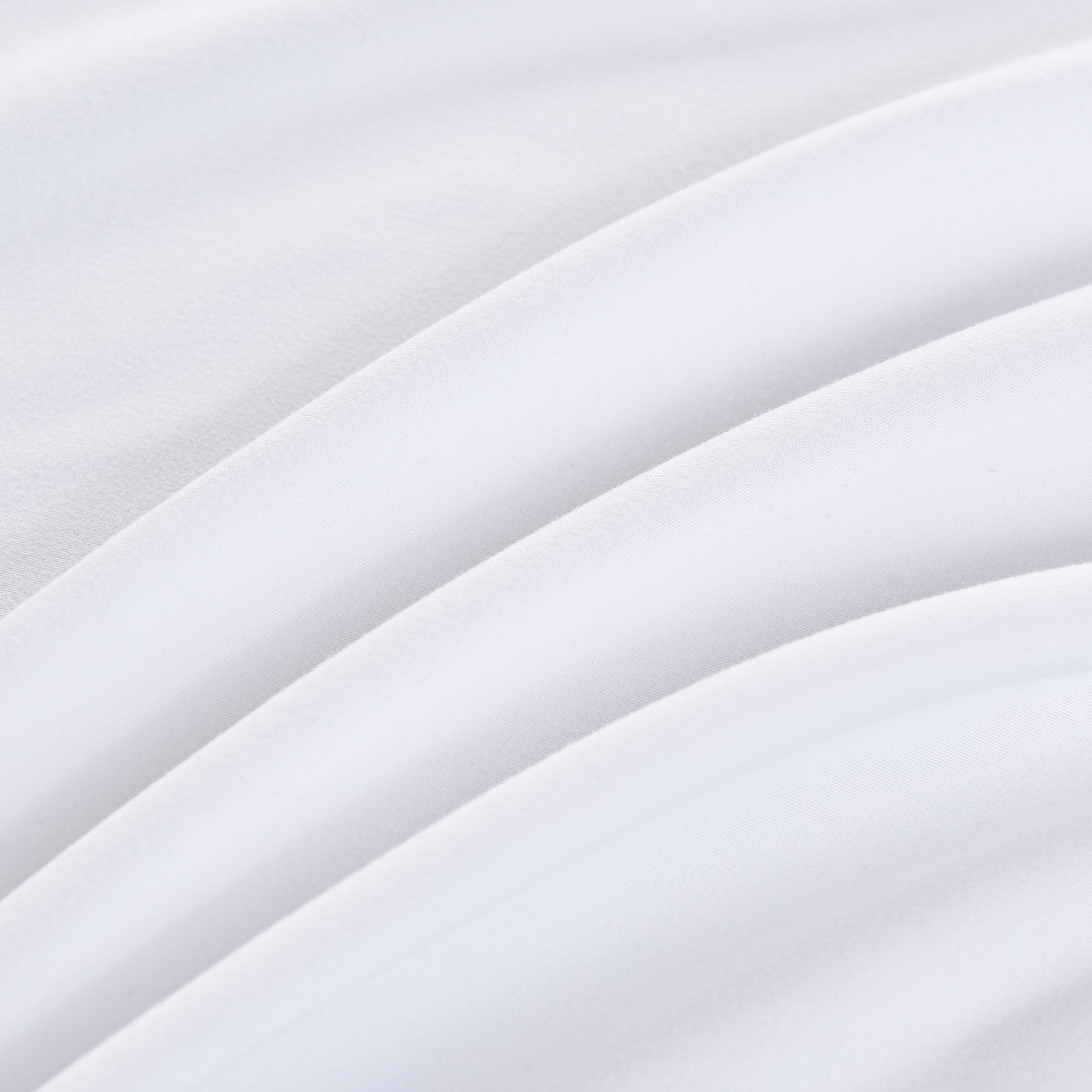 3-parti Copertura stretch per tavoli da massaggio, Lenzuola da massaggio, Set di copertina da letto massaggio con lenzuola, lenzuola e copertina da cuscino a forma di U (Bianco)