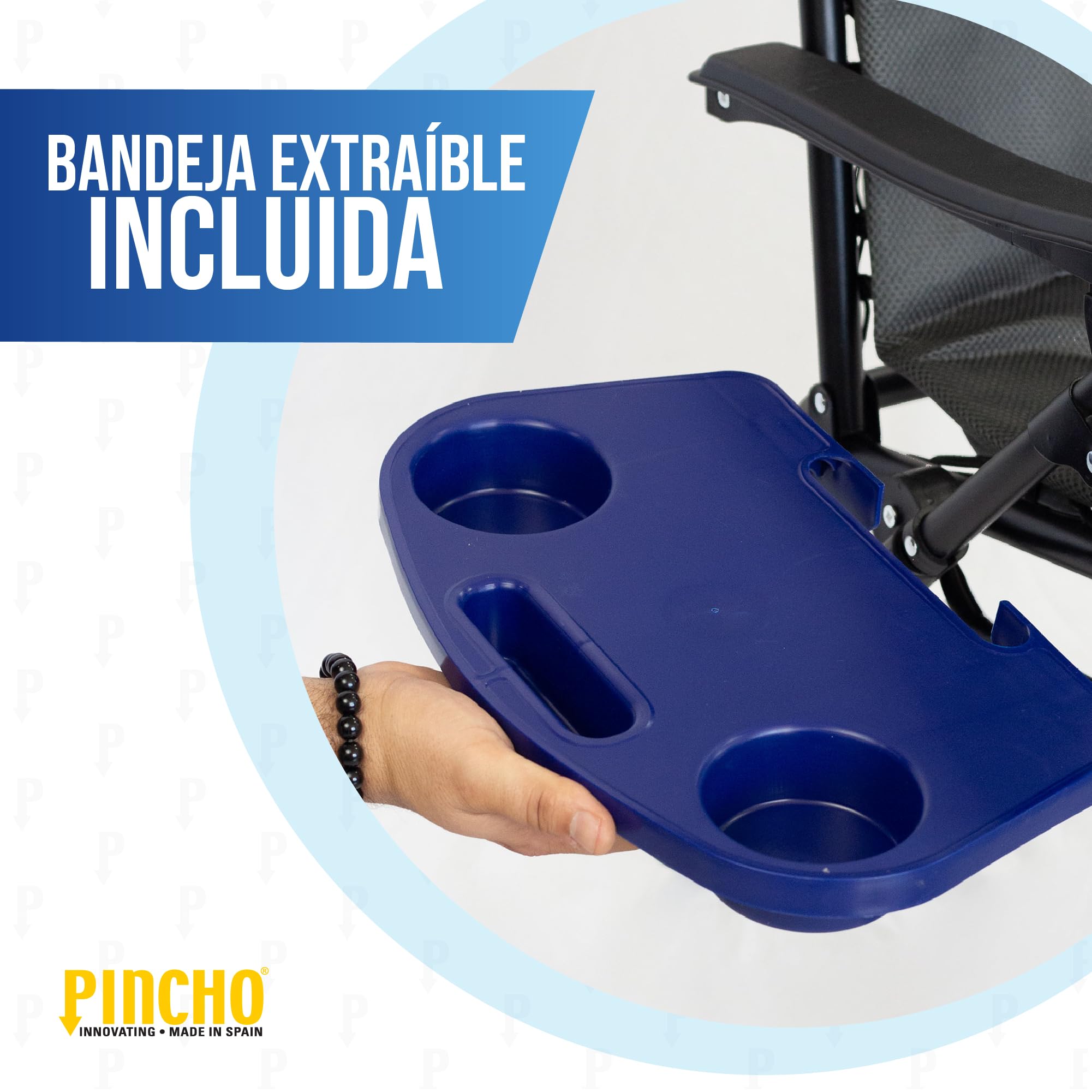 Pincho Tumbona Jardin Exterior Plegable de Gravedad Cero - Pack 2 Sillas Reclinables o Hamacas para Playa, Terraza y Camping con Portavasos, Ligeras y Cómodas (Negro)