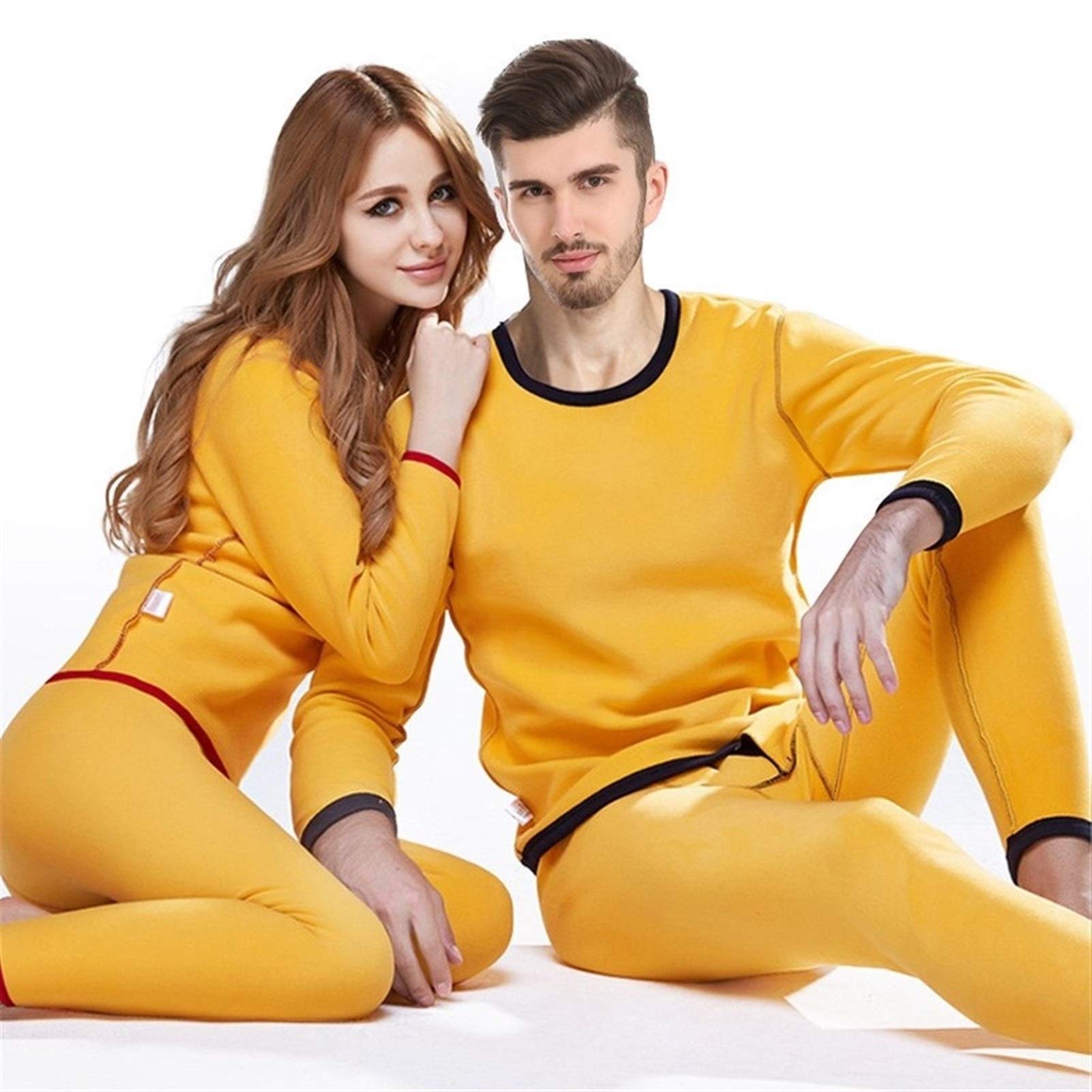 Bielizna termiczna dla mężczyzn, zima, zestaw dla kobiet, ciepły w zimnej porze roku, rozmiar M do 4XL, materiał (kolor: szary, rozmiar: 3XL.)