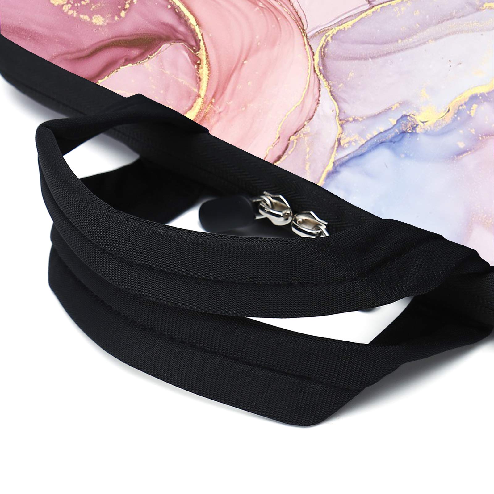 Funda para ordenador portátil de 15,6 pulgadas, 14 pulgadas, 15,5 pulgadas, 15,4 pulgadas, Ultrabook, funda para ordenador portátil, bolsa mensajera, funda de neopreno con mango (mármol rosa)
