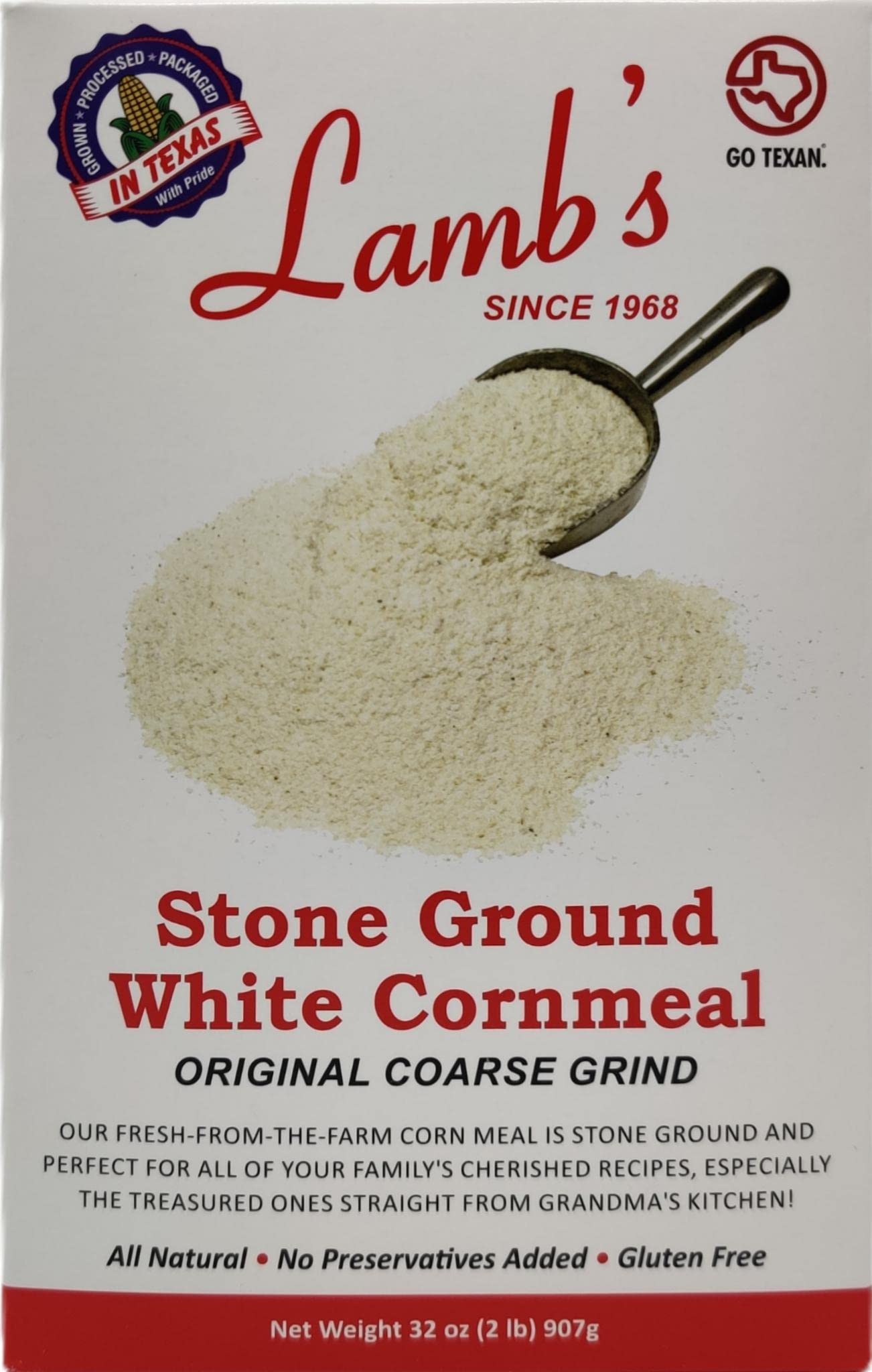 Buy Lambs Stone Ground White Cornmeal 2 Lb (pack Of 1) Naturally Gluten Free And Vegan