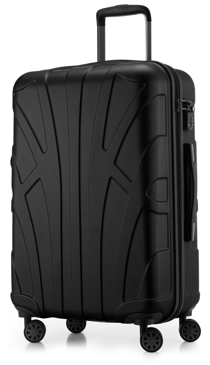 Suitline - Maleta de Mano rígida, Trolley 4 Ruedas, TSA, 55 cm, Aprox. 34 litros, 100% ABS Mate, Azul Oscuro — view 132