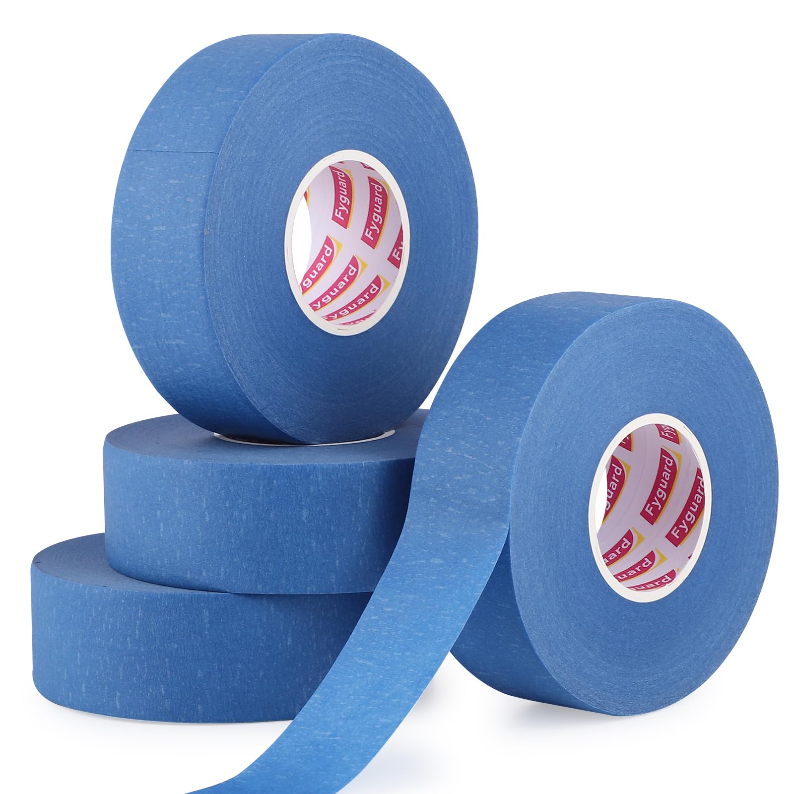 Fyguard Blue Masking Tape 4 Rolls, 30MM X 50M Painters Tape
