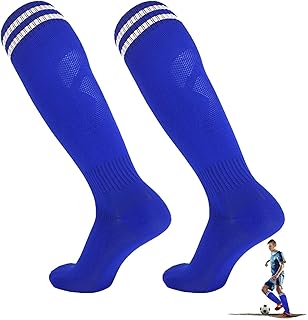 Meias Futebol - Homens Mulheres Sobre O Joelho Meias Listradas Stretch Futebol Futebol Esportes Longue Chaussette Meias Longas,Meias futebol retrô listradas duplas meias Aitong