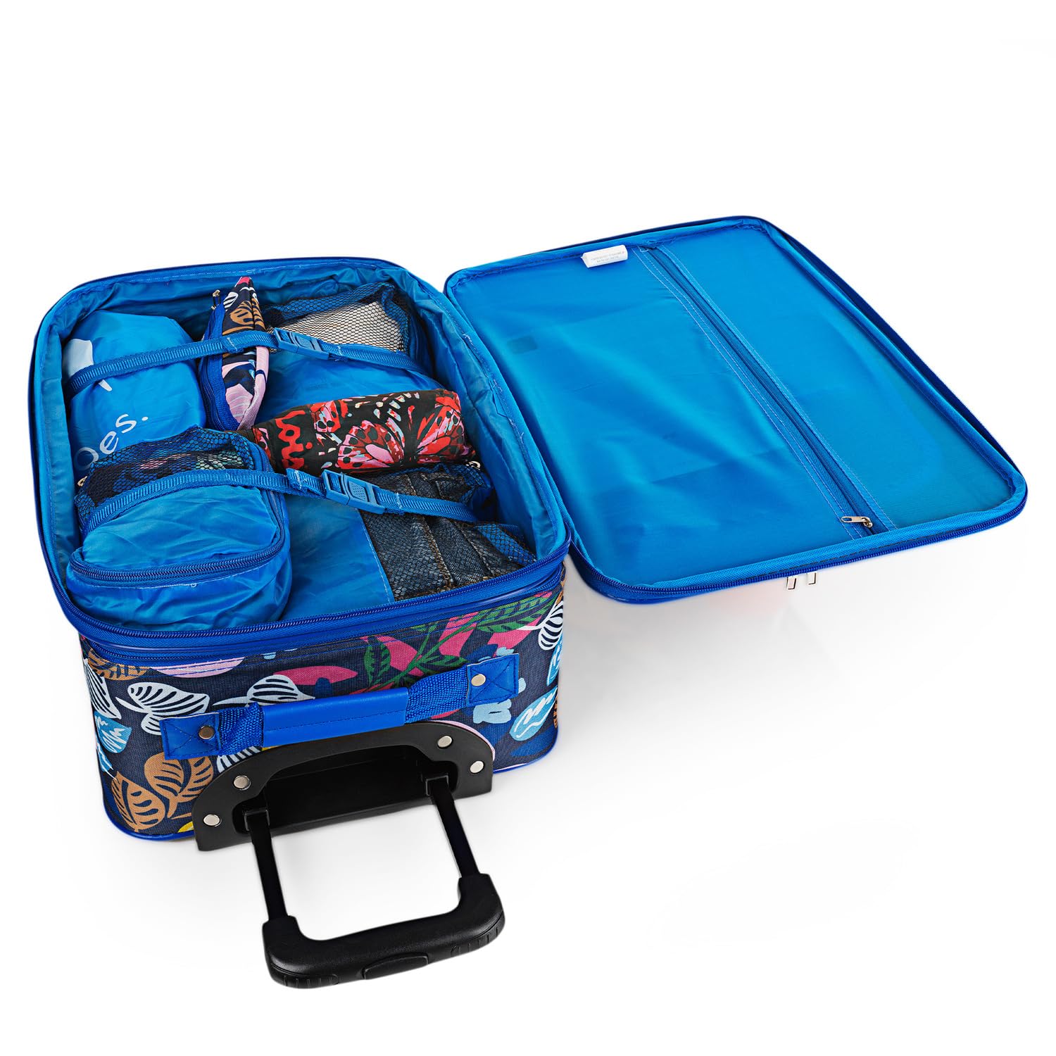 ITACA - Maletas De Viaje Cabina 55X40X20 Material EVA Ligero, Trolley con Ruedas Maleta De Mano para Avion Maleta Cabina Equipaje para Viajes Cortos. Compatible Ryanair, Azulon