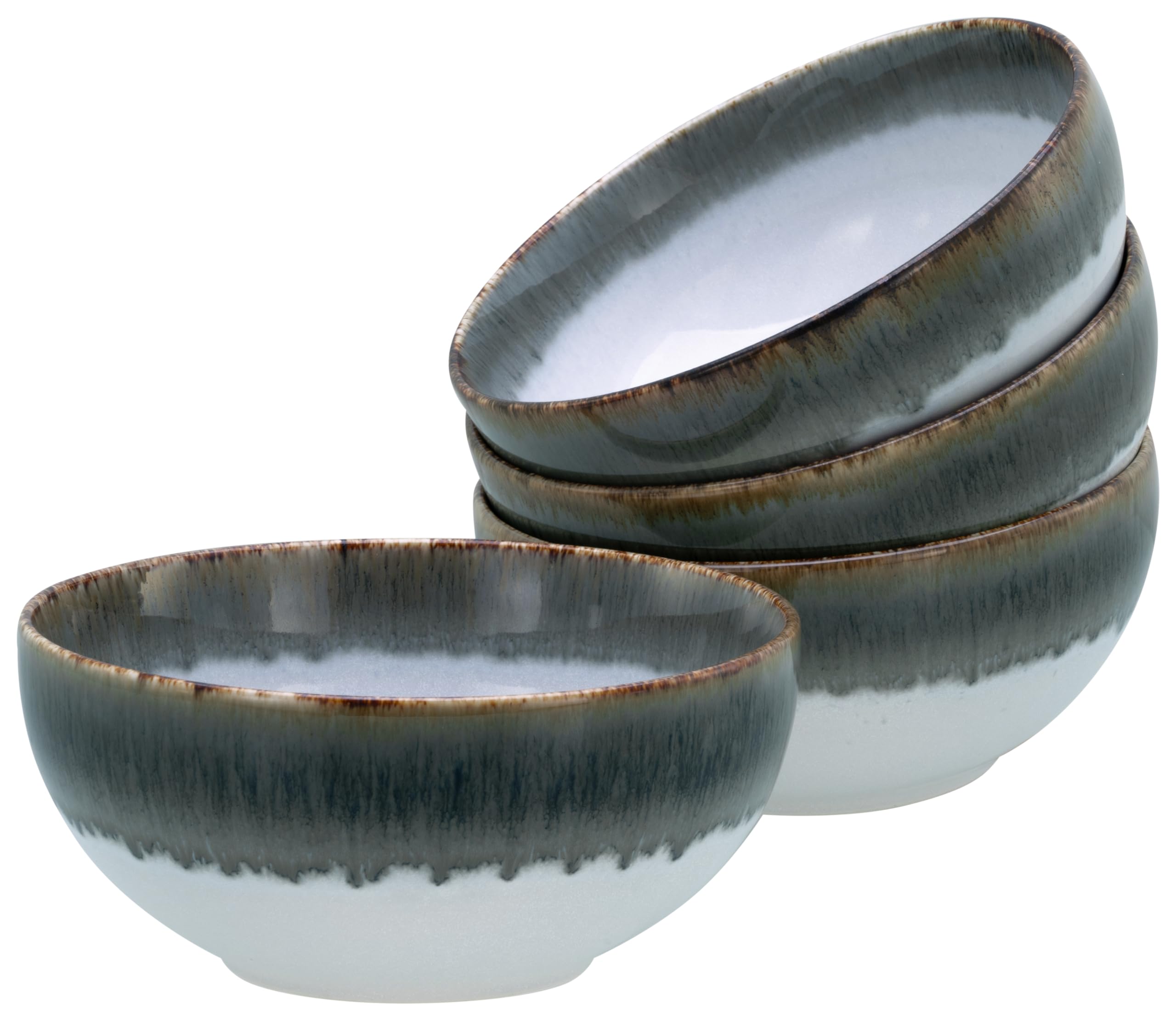CreaTable Cascade Serie – 4-teiliges Buddha Bowl Geschirrset aus Steinzeug