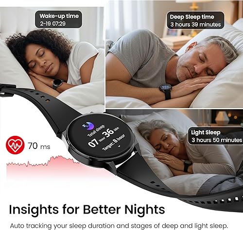 Miniatura 4 de Health Smart Watch for Women Men - 1.43" Screen Fitness Tracker Watch with 24/7 Heart Rate, Sleep Tracking, Blood Oxygen, Mulitsports Modes, IP68