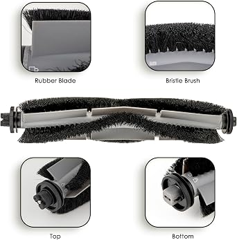 (2 Pack) T20+, T25+, T30+ Replacement Roller Brushes Compatible with Airrobo T20+, T25+, T30+ Robot Vacuum Cleaner, Main Roller Brush Accessories Kit, Multi-Surface Brush