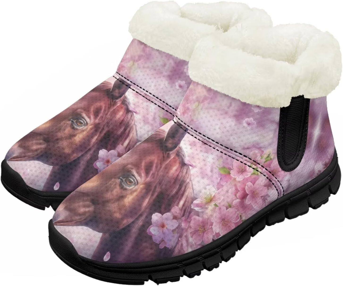 Boys Girls Snow Boots Winter Warm Booties Nonslip Lightweight Outdoor Walking Shoes for Cold Weatehr