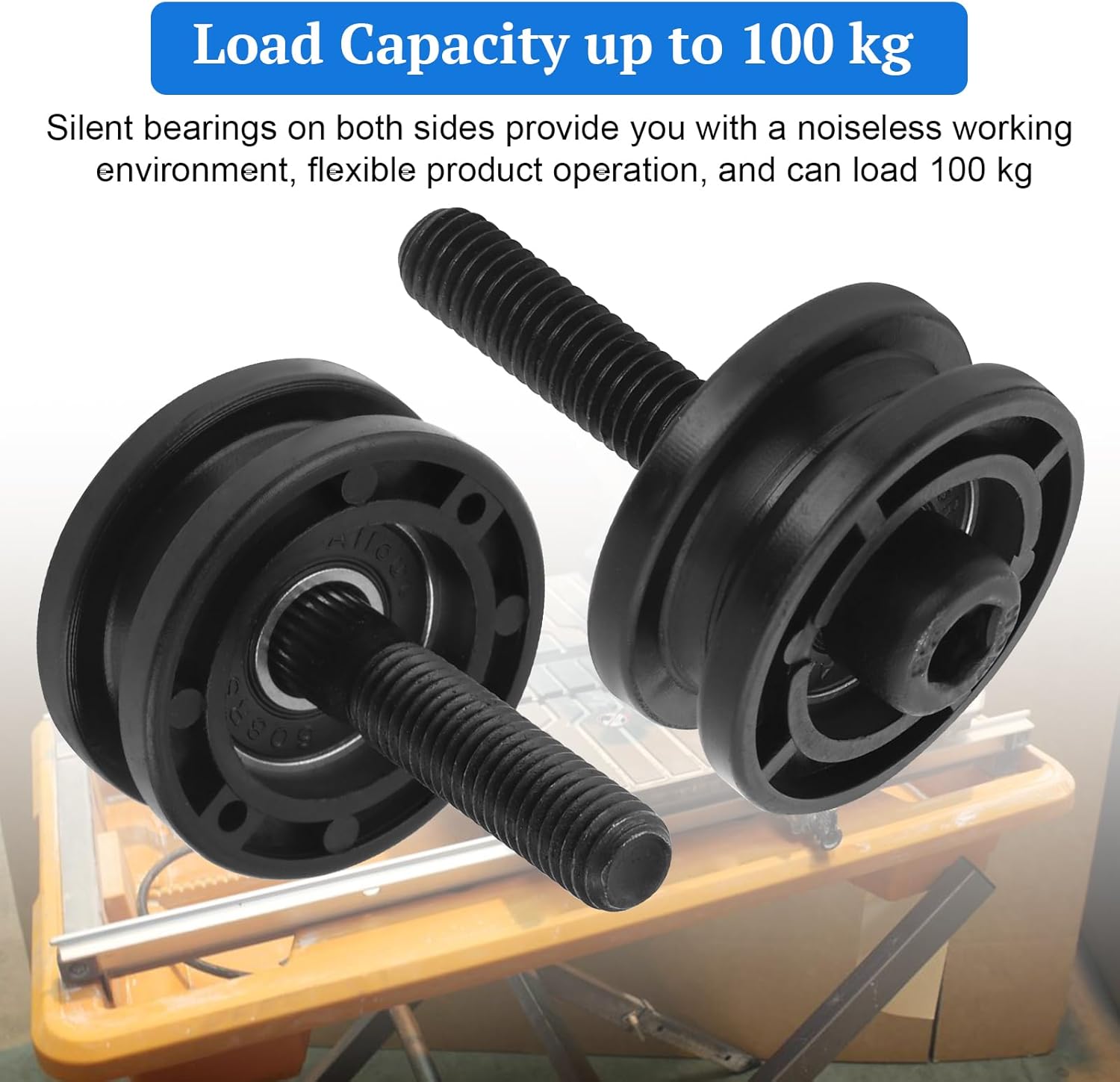 305784005 305784001 Tile Saw Roller Assembly for Ridgid 7" Tile Saw R4030, R4030S, R4031, R40311 & Ryobi DT180EVO, Replaces 089041054704, 306784001, 524820001 Table Roller - 3 Pack