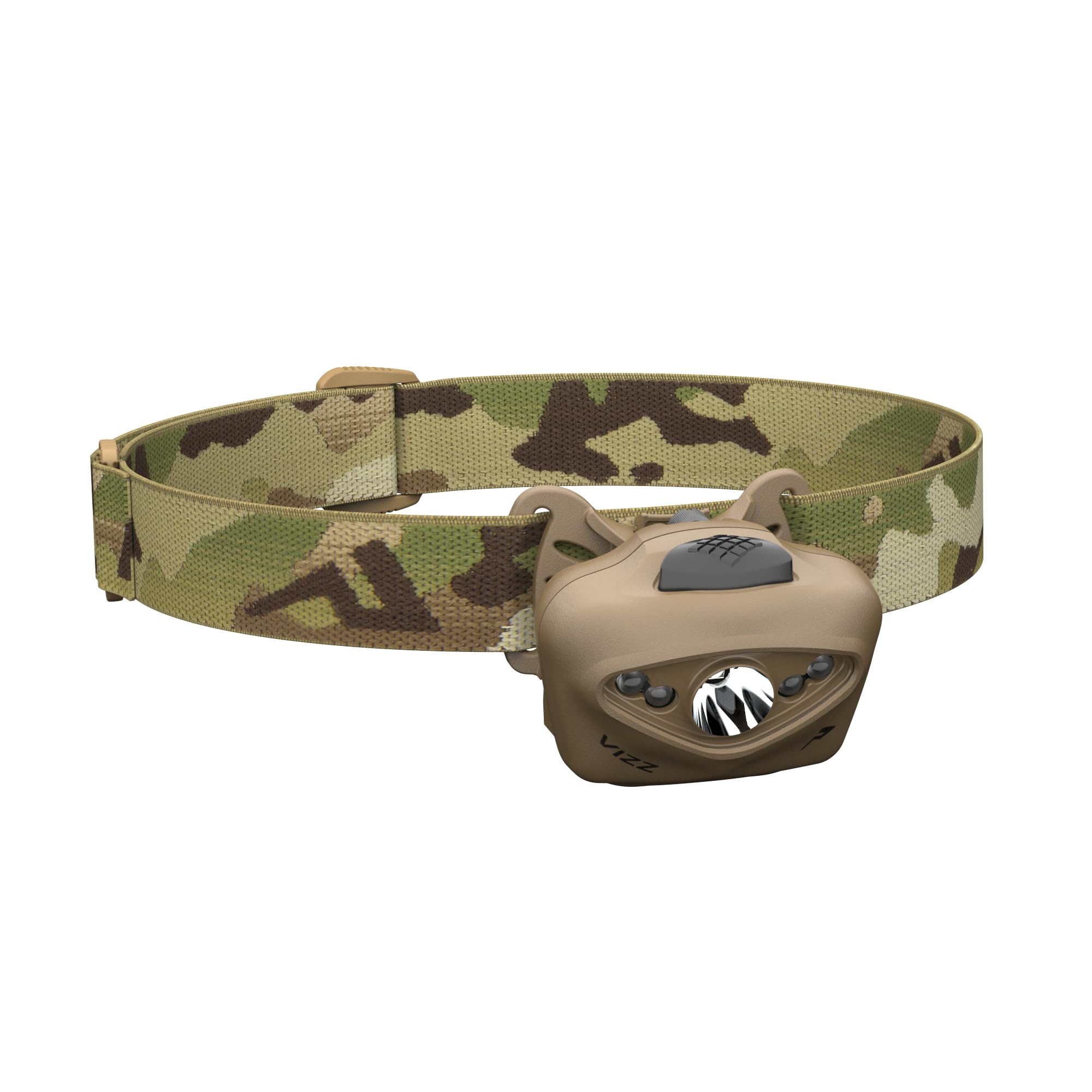 Linterna frontal Vizz Tactical MPLS multicam impermeable IPX7 con luces led de colores 8