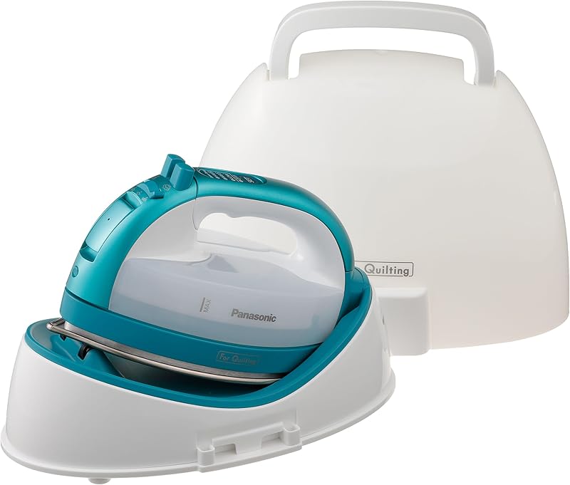 Cordless Iron, Portable 360-Degree Freestyle Dry/Steam Iron with Precision Tips and Stainless Steel Soleplate, Anti-Calc and Anti-Drip, Power Base and Carrying/Storage - NI-QL1000G (Teal) | Precision tips, stainless soleplate, anti-calc, anti-drip, power base, carrying case