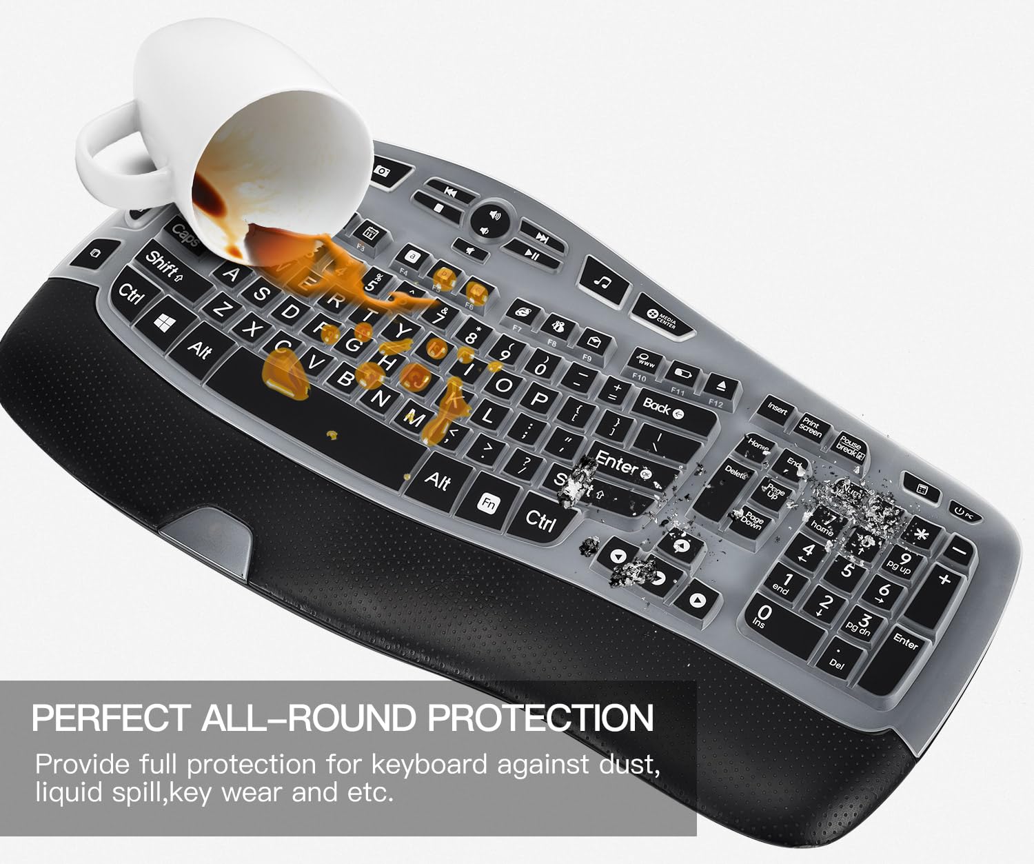 Amazon.co.jp: CaseBuy キーボードカバー 大きな文字付き Logitech