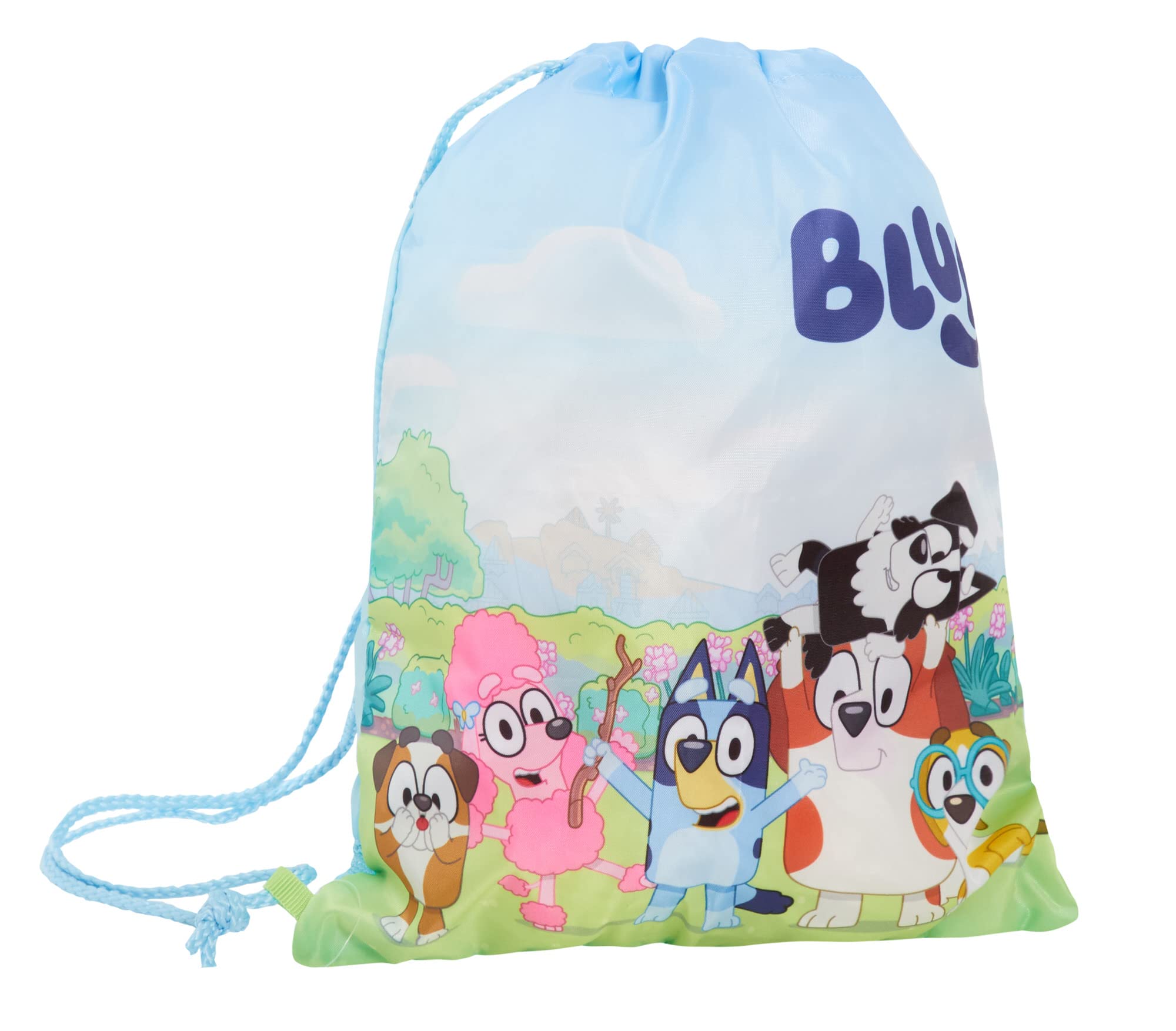 BlueyDrawstring Bag Boys Girls Trainer Pe Kit Gym Bag Childrens Swim Bag Kids School Nursery Backpack