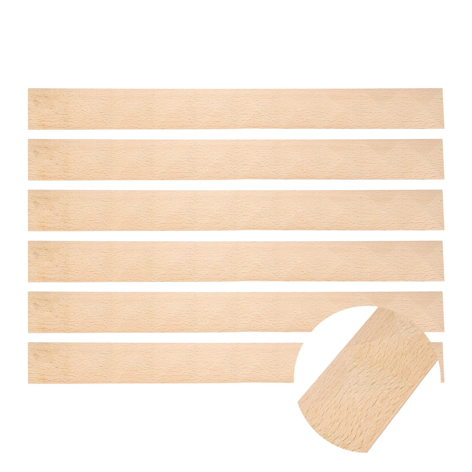 sourcing map 6Pcs 40mm Decorative Wood Trim,Unfinished 3D,Pyramid-Shaped — image 1