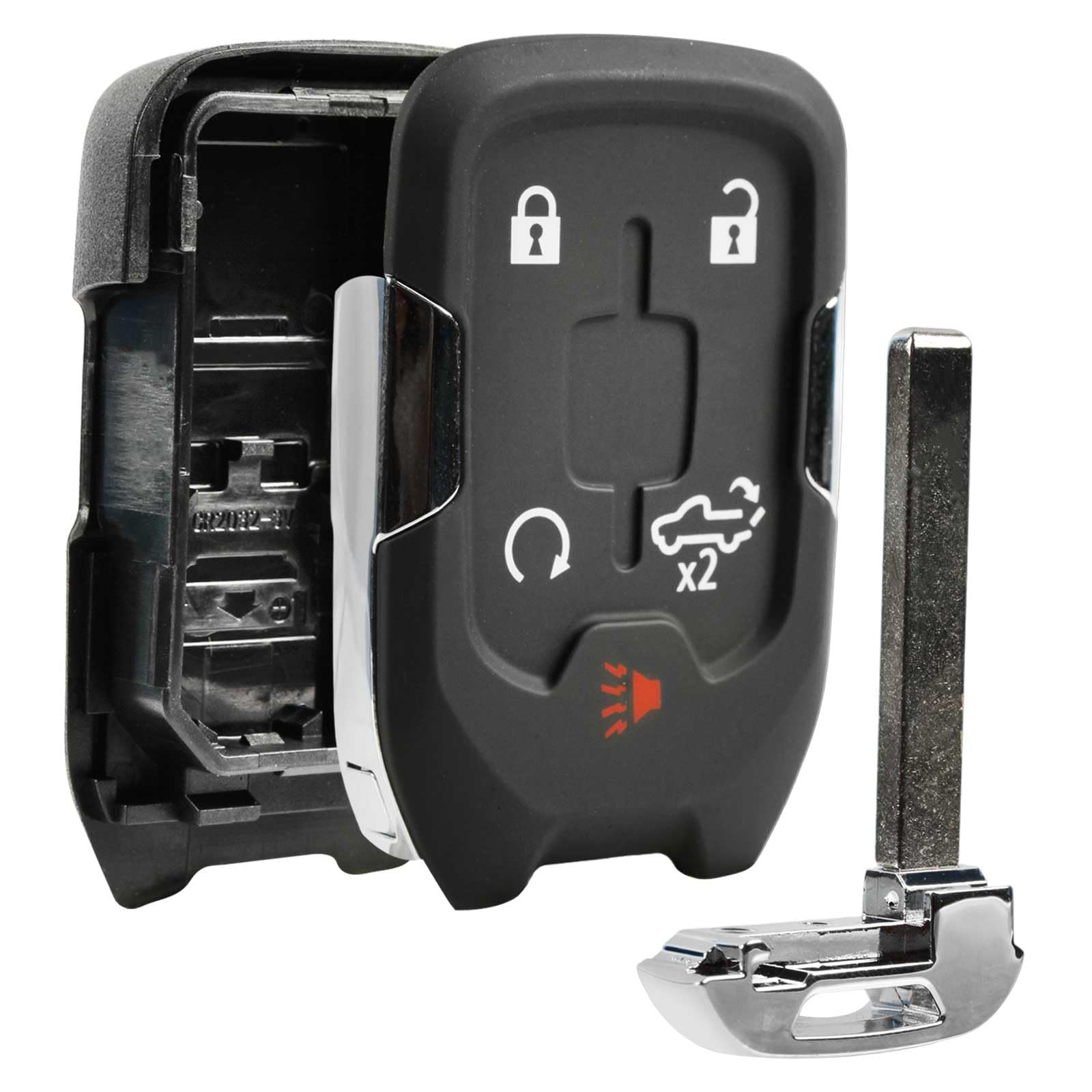 Coque de clé HYQ1EA 5BTN boîtier télécommande Silverado Sierra - 8
