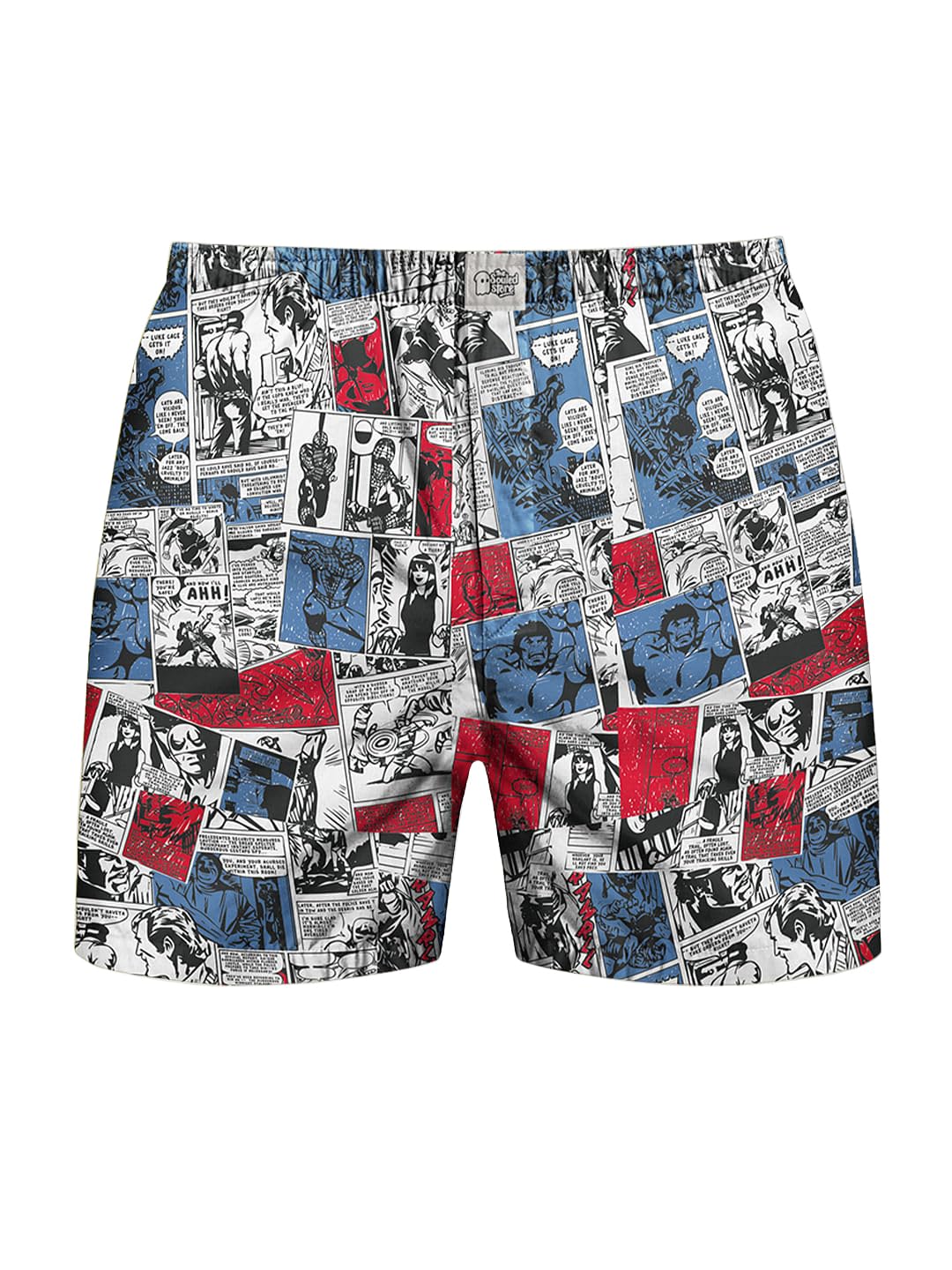 the souled store Men's Cotton Western Regular Fit Graphic Boxer Shorts (Pack of 1)-picture-35
