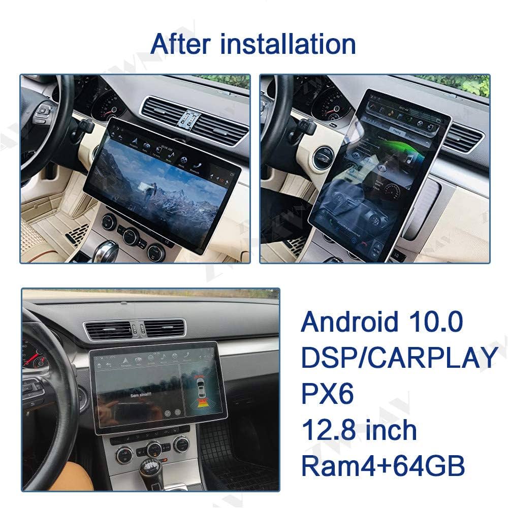 Amazon.co.jp: ZWNAV Universal 64G 12.8 インチTesla縦型