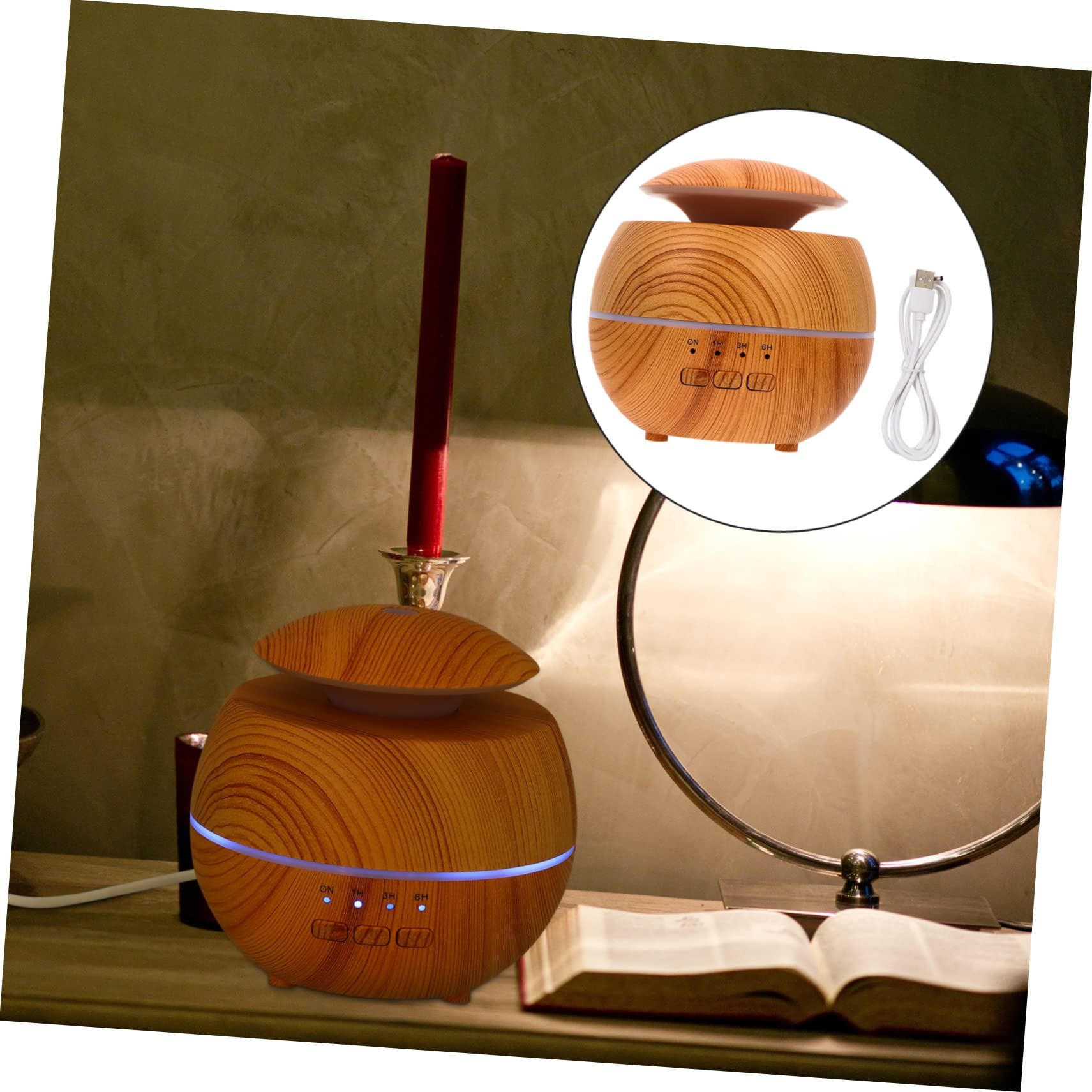 MAGICLULU 120-Ml Aromadiffusor mit LED Licht Leiser Duft Luftbefeuchter aus PP ABS Automatische Abschaltung für Zuhause und Büro