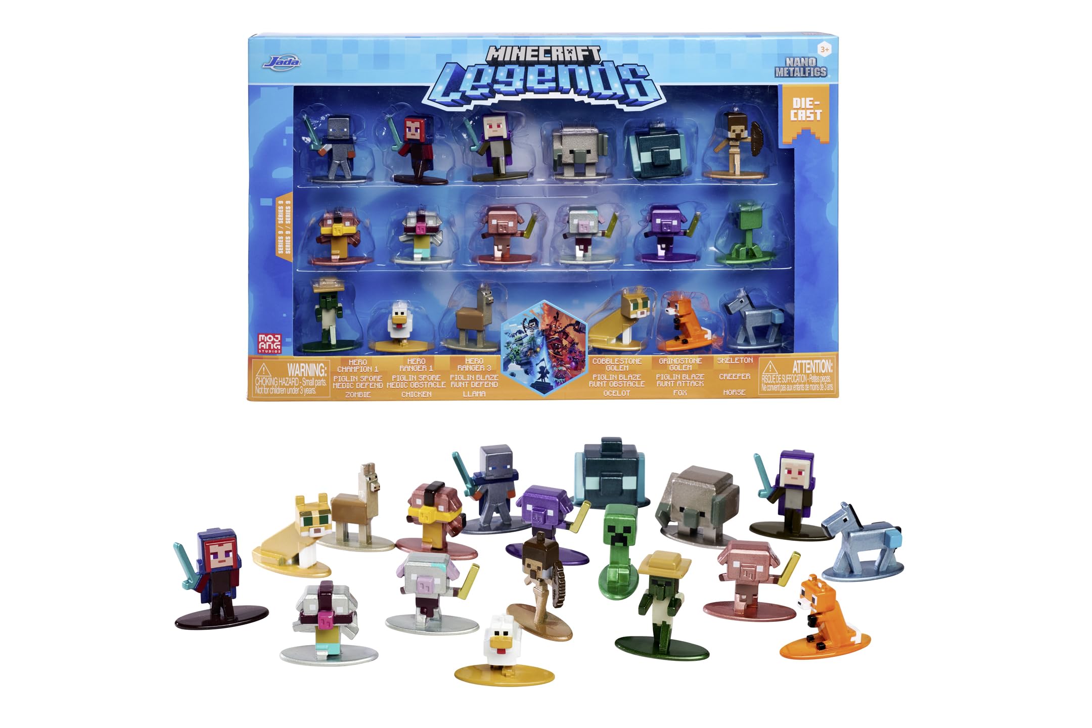 Amazon.com: Jada Toys - Minecraft - Paquete múltiple de nanofigs