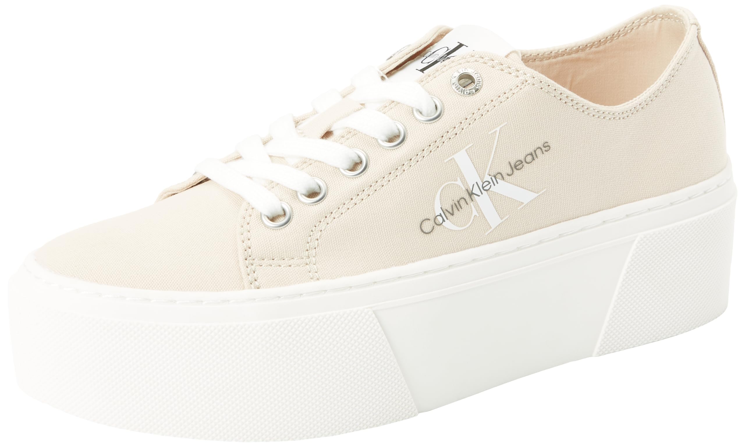 Calvin Klein Jeans Sneaker con Suela Cupsole para Mujer Planos Y con Plataforma