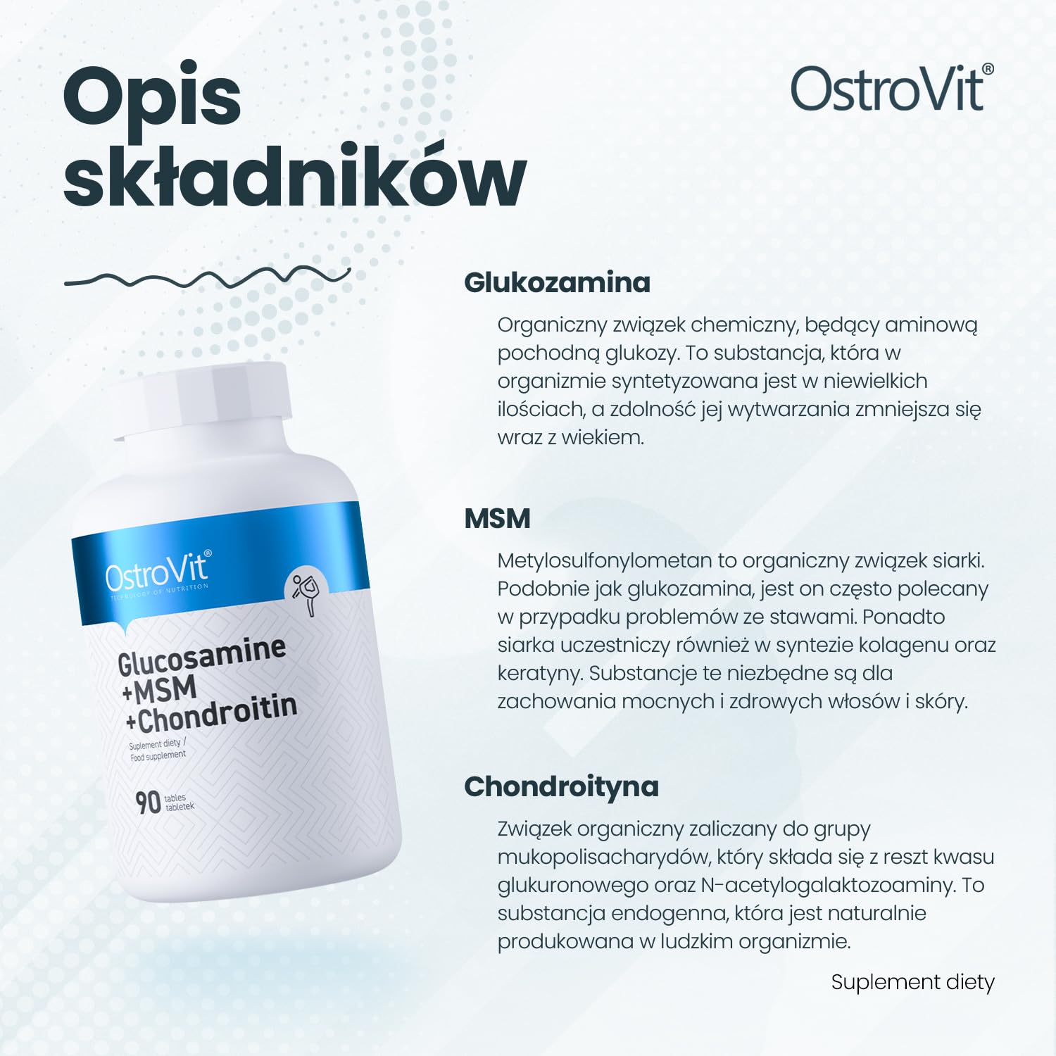 Glucosamine + MSM + Chondroïtine (90 tabletten)