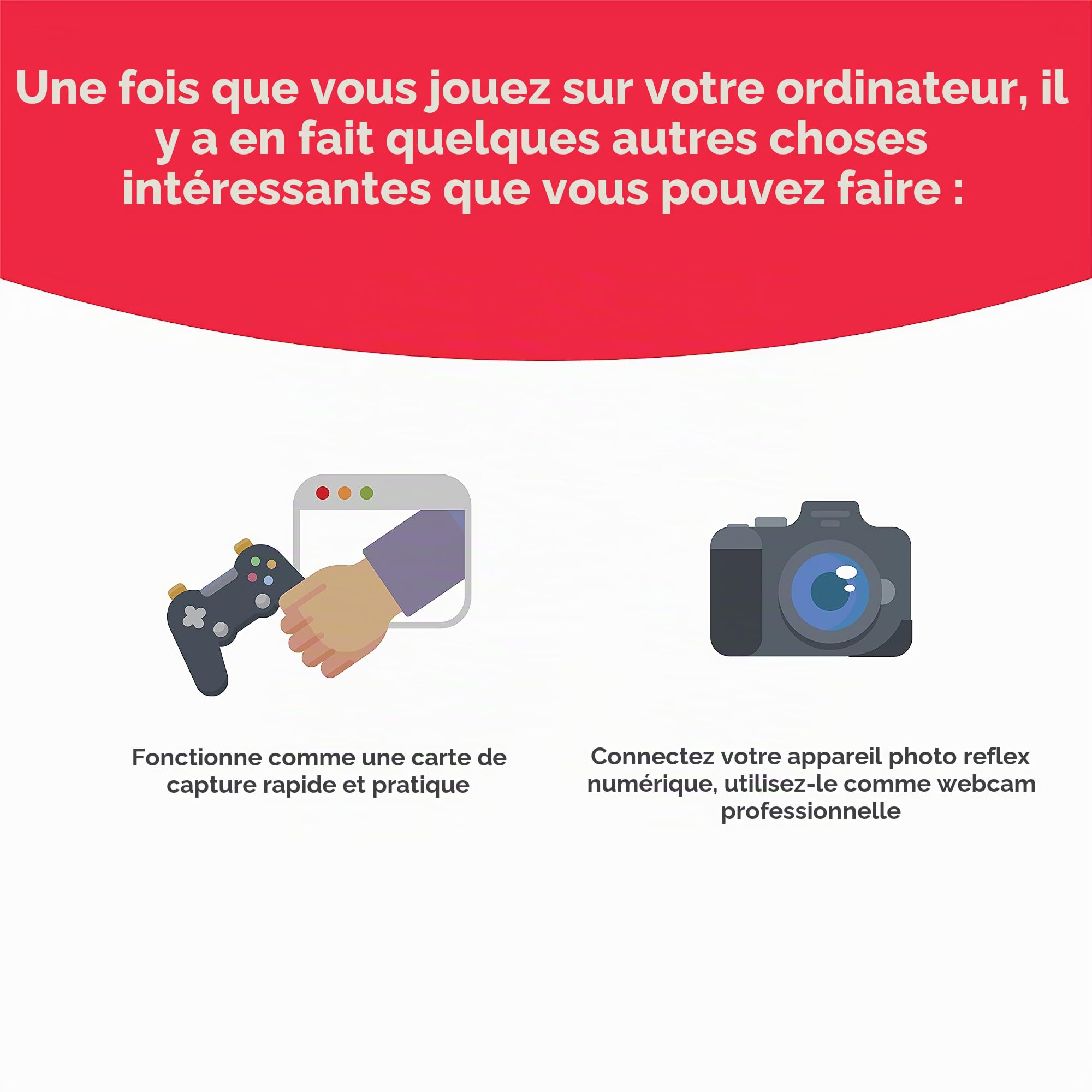 Genki ShadowCast Console de Jeu sur Votre Ordinateur Portable