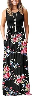 AUSELILY Women's Summer Sleeveless Loose Maxi Dress Casual Long Dresses with Pockets 2026 New OEKO-TEX STANDARD 100