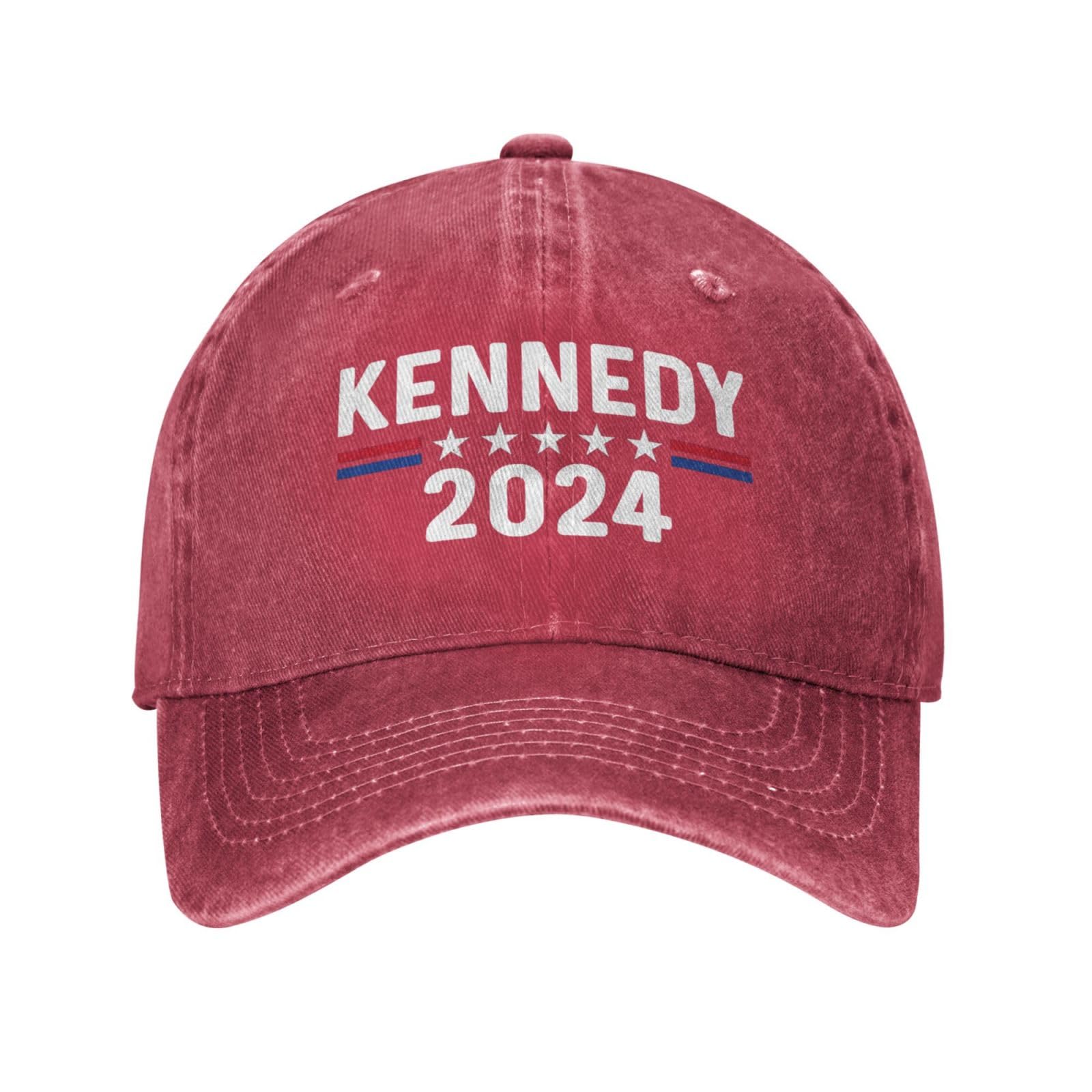 ATOurDealss Kennedy 2024 Hat Baseball Cap Men Dad Hats Graphic Caps Red