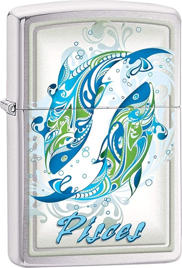 Zippo Lighter - Horoscope Zodiac Signs (Pisces)