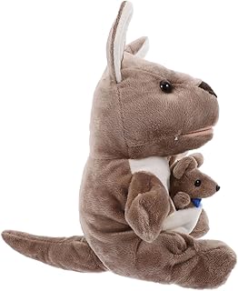 CIYODO Juguete de marioneta de Mano Animales Suave pequeños Largo Interactivo Linda marioneta de Peluche Marionetas interactivas para Contar Historias algodón Azul