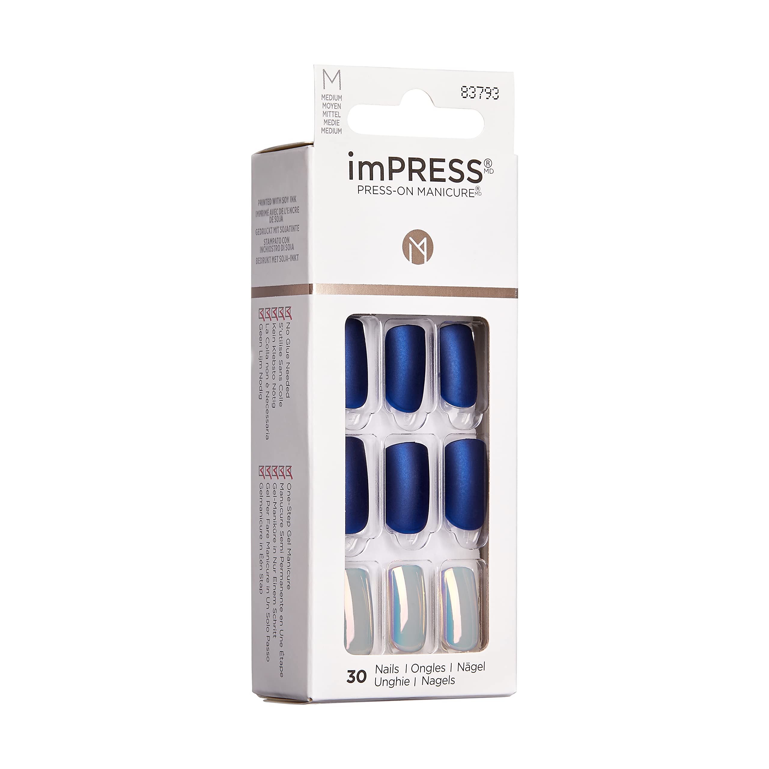 KISS imPRESS sztuczne paznokcie samoprzylepne Press-On Manicure, Daydream, 30 szt.