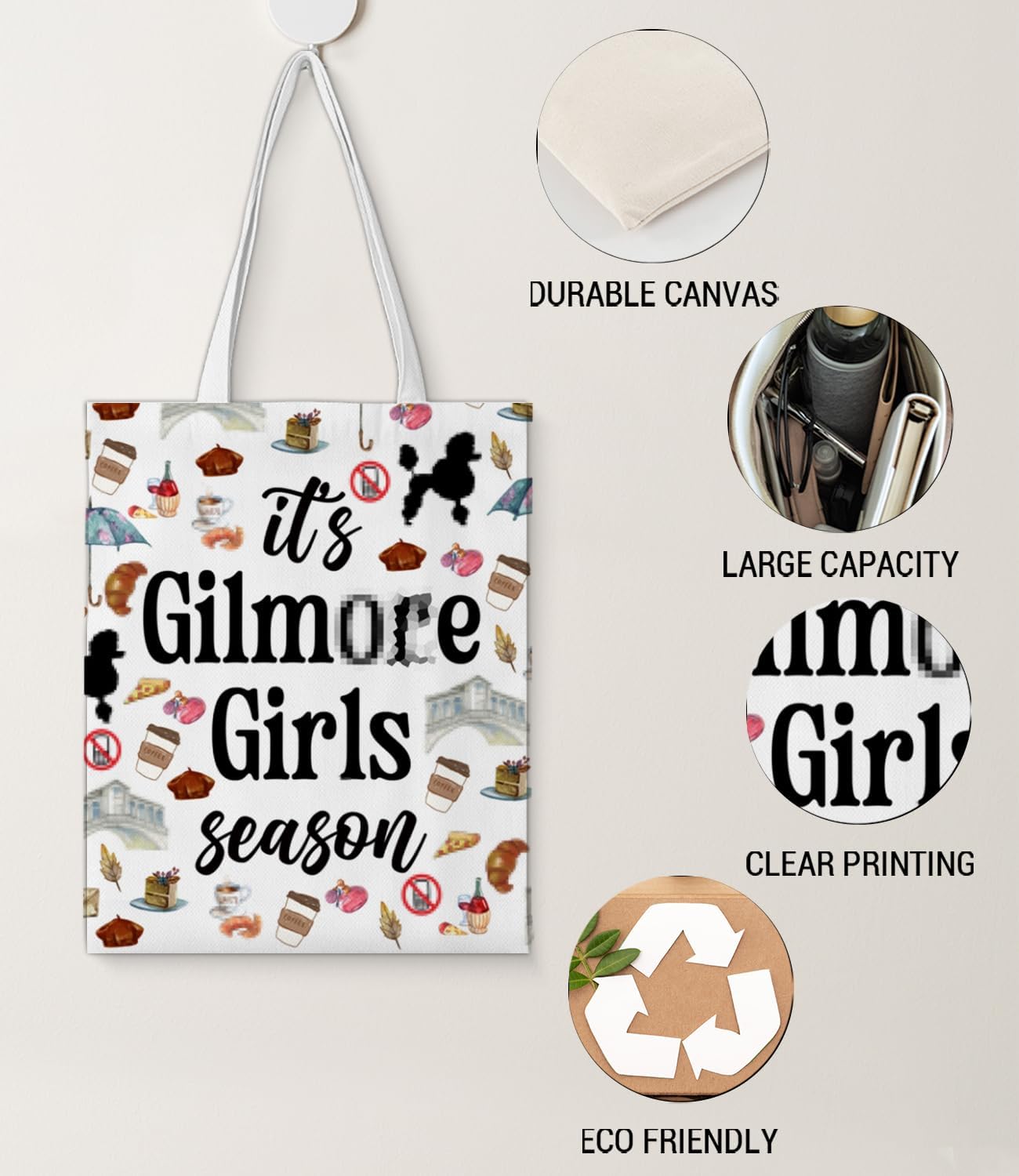 World Travel Gift Canvas Tote Bag for Women Travellers Aesthetic Reusable Grocery Shoulder Bag for Travel Shopping - Image 3