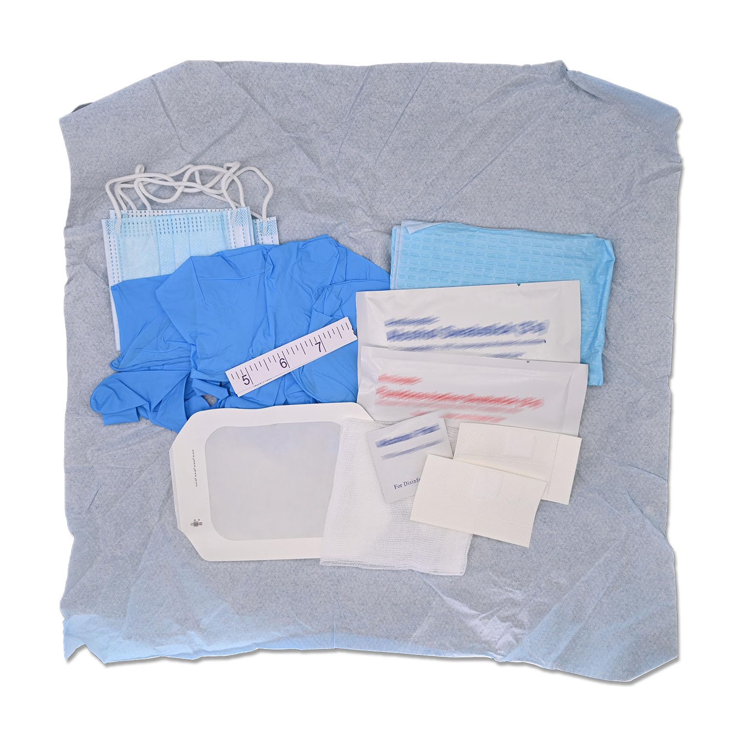 TICOMI Central Venous Catheter Dressing Change Kit (Pack of 4), for PICC and CVC, Sterilized