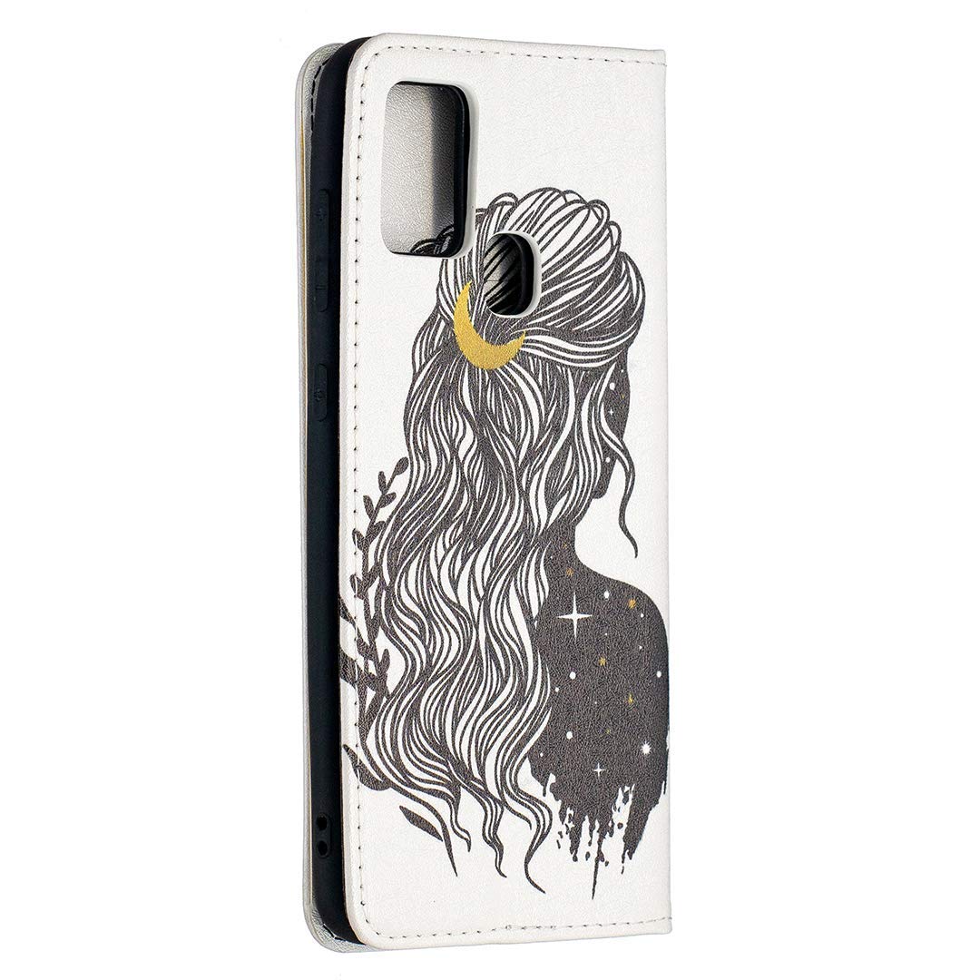 LEMAXELERS Custodia Galaxy S10 Lite Cover Portafoglio,Galaxy S10 Lite Custodia Pittura Colorata PU Leather Cerniera Wallet con 6 Slot per schede Magnetica Flip Portafoglio Cover,BFL DZ Hudie