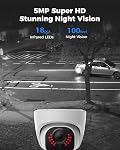 REOLINK 5MP 8CH Home Security Camera System with 2TB HDD RLK8-520D4-5MP | 4pcs 5MP PoE IP Cameras Outdoor with Person/Pet/Vehicle Detection, 4K 8CH NVR with 2TB HDD for 24-7 Recording
