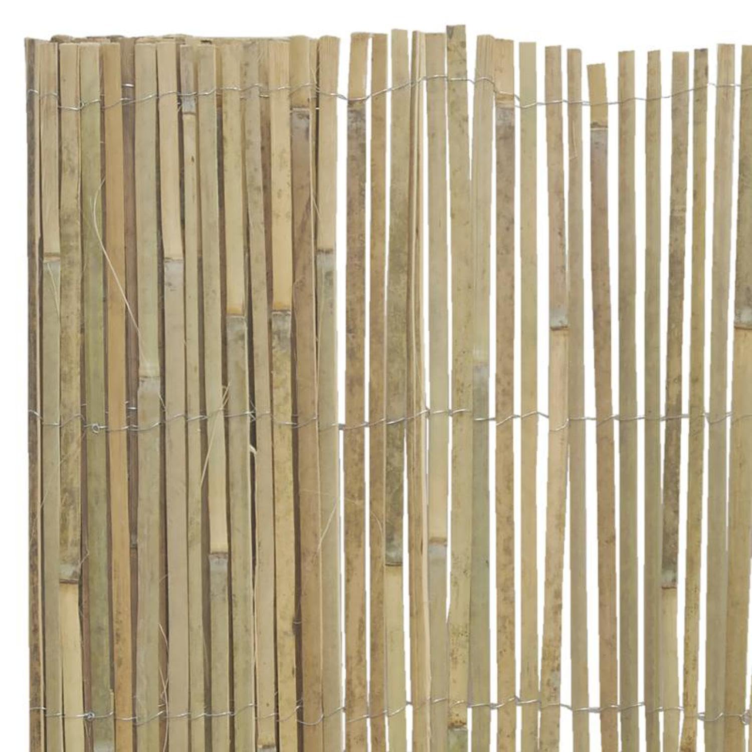 AUBRY GASPARD - Canisse en Lames De Bambou - Brise-Vue Esthétique et Écologique - Livrée Roulée Dans Un Sac De Transport - Parfaite pour Jardin et Terrasse - Naturelle - 150X500 cm