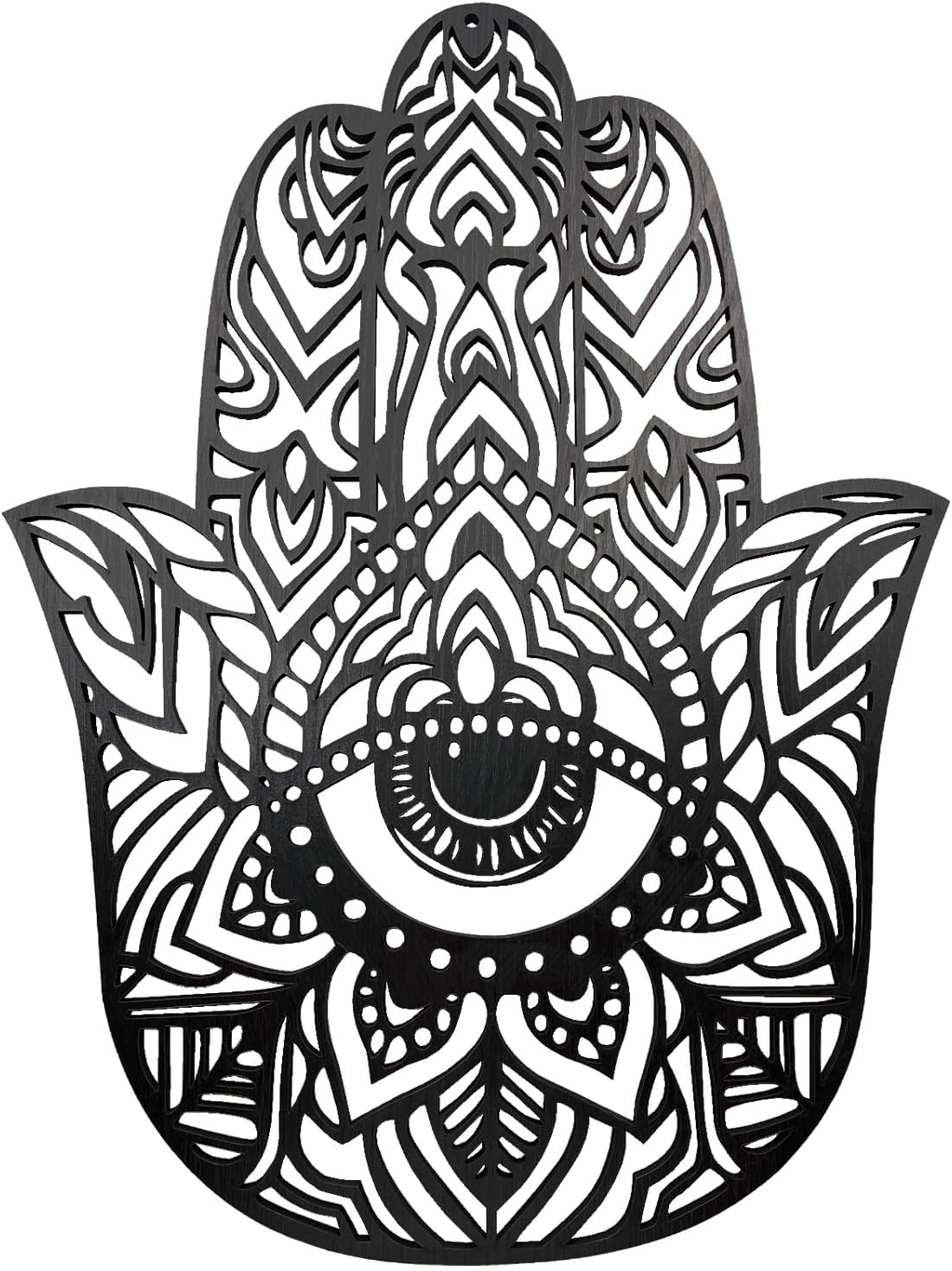 Heoclao 15.7'' Hamsa Hand Wall Decor with Evil Eye, Palm Wall Art, Stylish Home Decor for Living Rooms, Bedrooms & Entryways