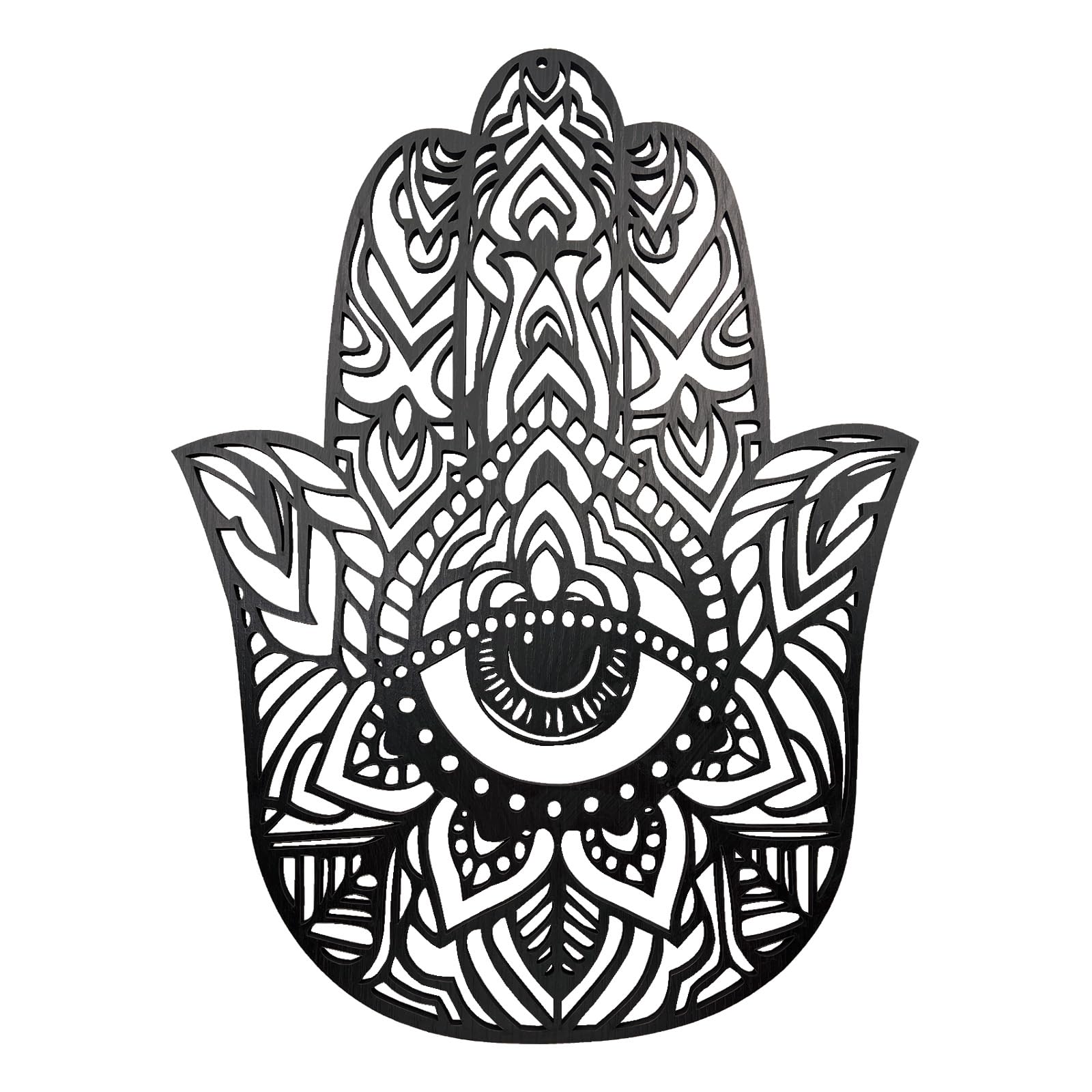 Heoclao 15.7'' Hamsa Hand Wall Decor with Evil Eye, Palm Wall Art, Stylish Home Decor for Living Rooms, Bedrooms & Entryways