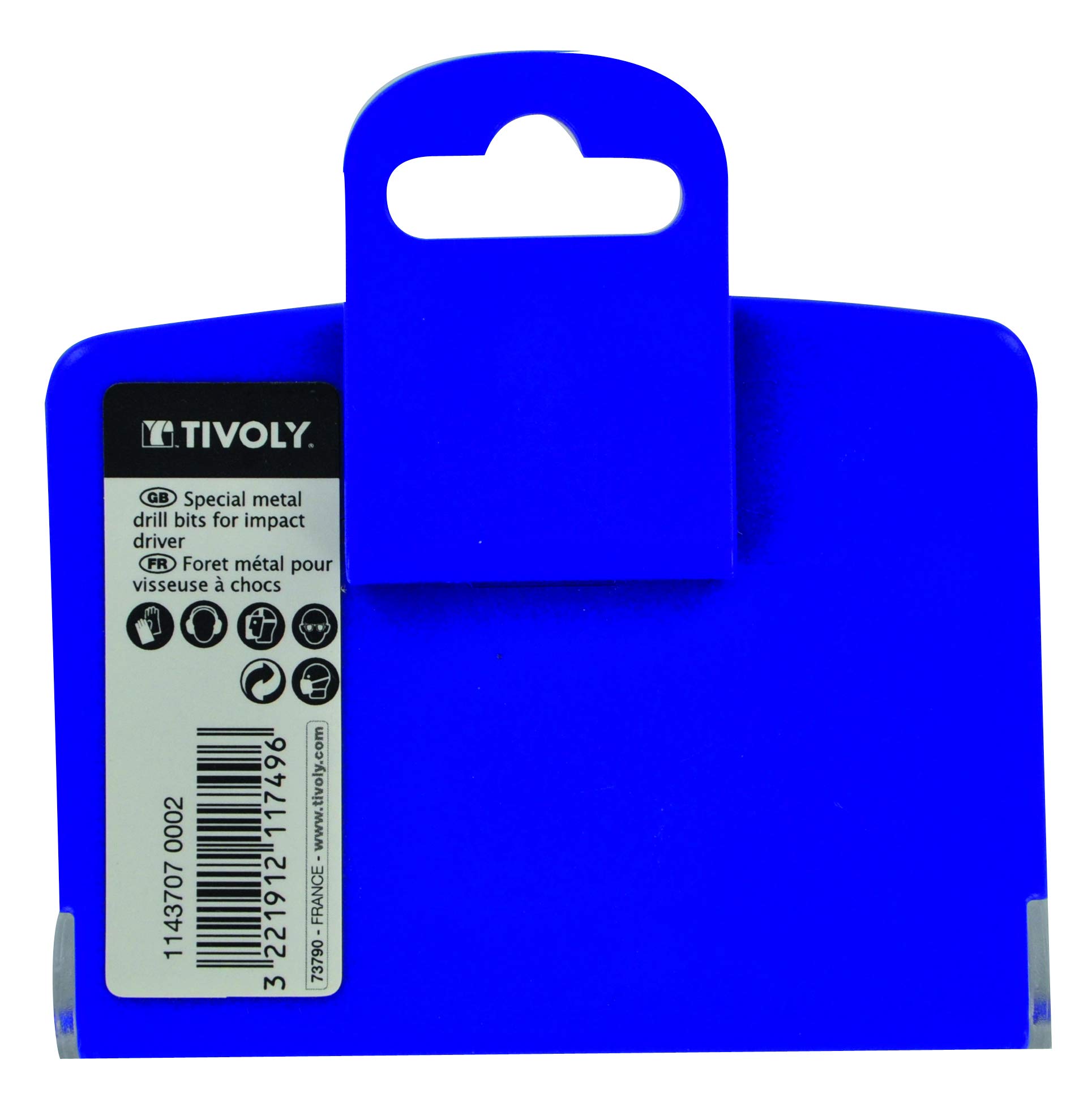 Tivoly 11437070002 FHX06 - Juego de 6 brocas hexagonales monobloque para metal (diámetro de 2 a 10 mm)