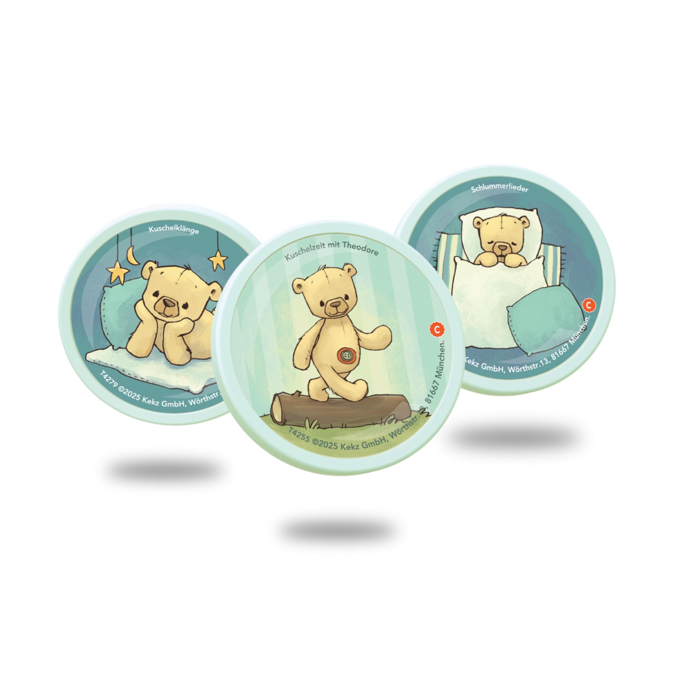 Theodore KekzBär: Der sprechende Kuschelfreund, Kekz Audiobox & Kuscheltier | Inkl. 3 Audiochips & Kekz-Beutel (Amazon exklusiv), Stofftier, Kekzhörer, Für Babys & Kinder bis 7 Jahre