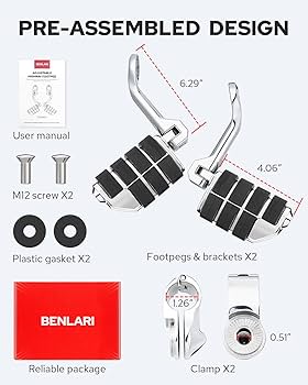 Amazon.com: Benlari Highway Pegs,1.25