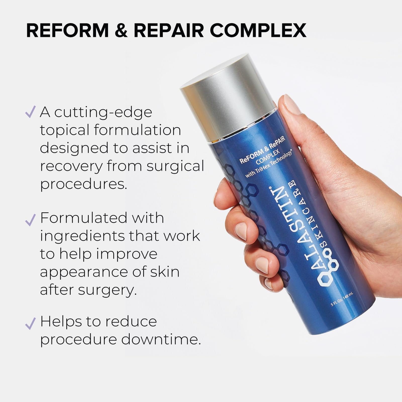 ALASTIN Skincare ReFORM & RePAIR Body Recovery Treatment (5 oz) | Moisturizer Cream for Post-Procedure Care | Supports New Collagen Production