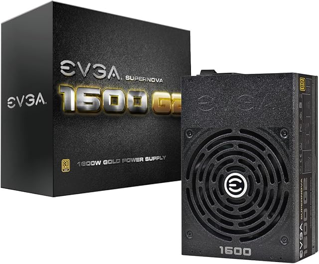 EVGA SuperNOVA 1600 G2 80+ GOLD, 1600W Fully Modular NVIDIA SLI and Crossfire Ready 10 Year Warranty Power Supply 120-G2-1600-X1