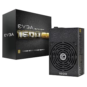 EVGA SuperNOVA 1600 G2 80+ GOLD, 1600W Fully Modular NVIDIA SLI and Crossfire Ready 10 Year Warranty Power Supply 120-G2-1600-X1