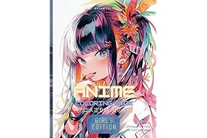 Anime Coloring Book: Girls Edition