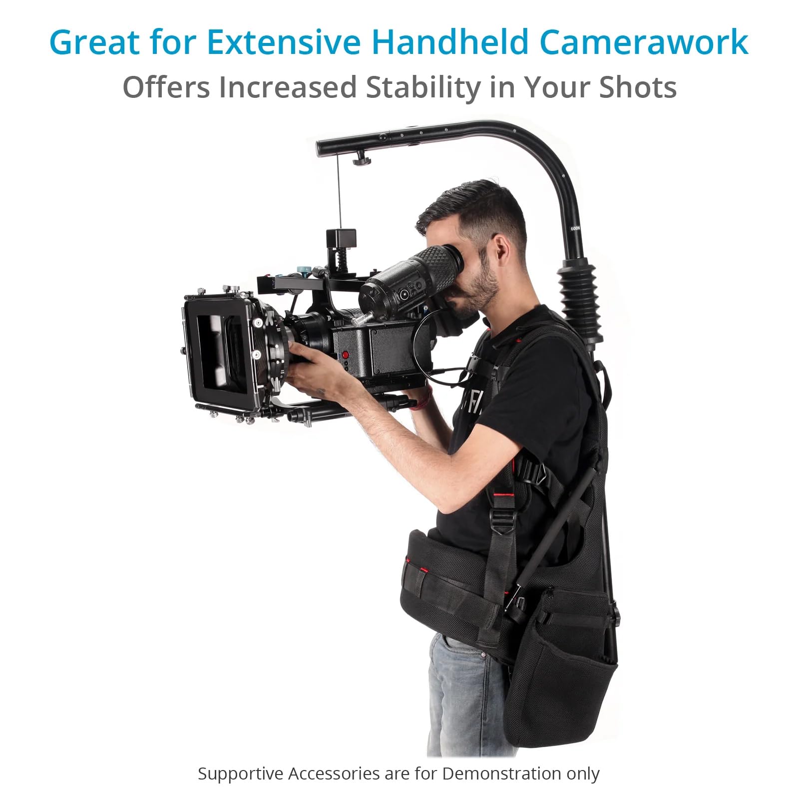 Gilet di supporto ergonomico professionale per telecamera FLYCAM Flowline 600N. Carico utile fino a 12-15 kg/26-33 libbre (FLCM-FLN-600N)