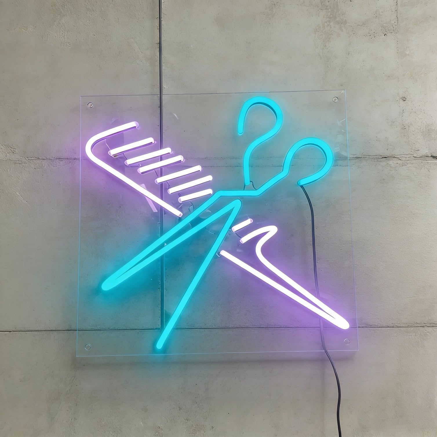 Barber Shop Neon Signs for Wall Decor: LED Barber Neon Lights Business Sign, Suitable for Hair Salon Art Decor, Gift for Family Friends Boys