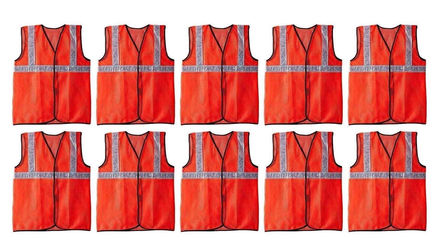 RPES 2 Inch Orange Reflective Safety Jacket For Road Safety,Construction-Pack of 10 (B08MXTQT6Q) Amazon Price History, Amazon Price Tracker